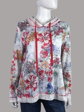 Frilli Exchange Floral Long Sleeve Hoodie - Size S